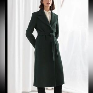 & Other Stories Herringbone Coat